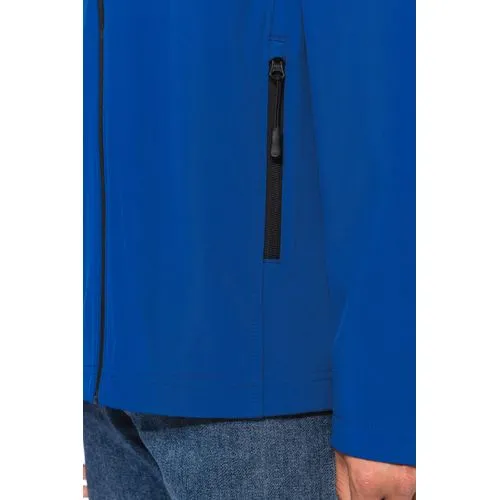 Veste Softshell 3 couches à capuche avec manches amovibles unisexe