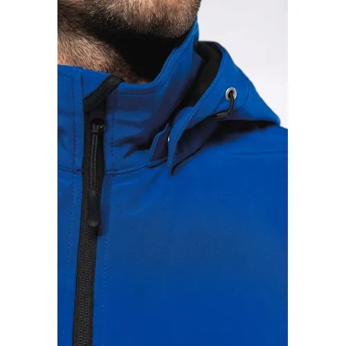 Veste Softshell 3 couches à capuche avec manches amovibles unisexe
