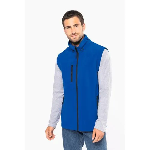 Veste Softshell 3 couches à capuche avec manches amovibles unisexe