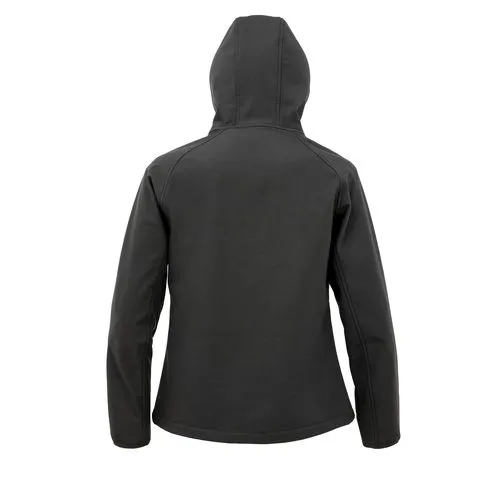 Veste softshell recyclée 3 couches à capuche femme 3 Veste softshell recyclée 3 couches à capuche femme