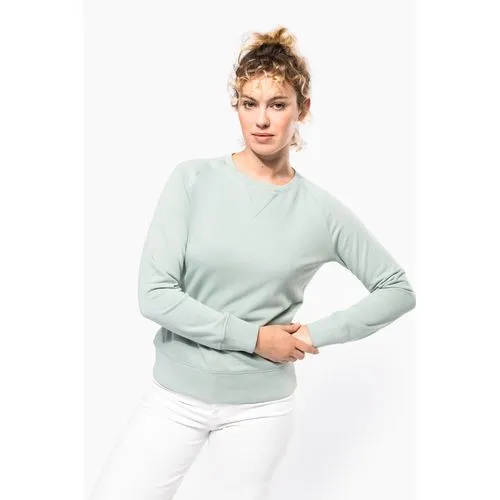 Sweat-shirt Bio col rond manches raglan femme