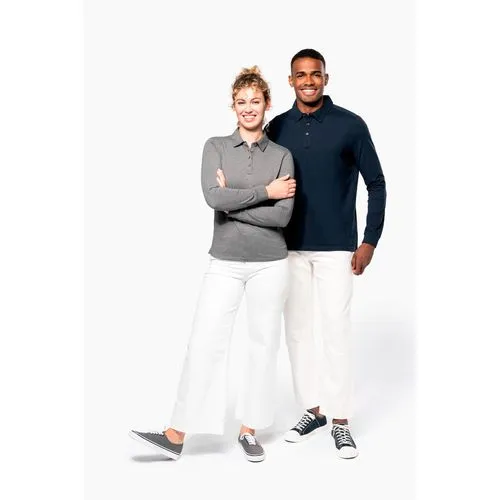 Polo jersey manches longues homme