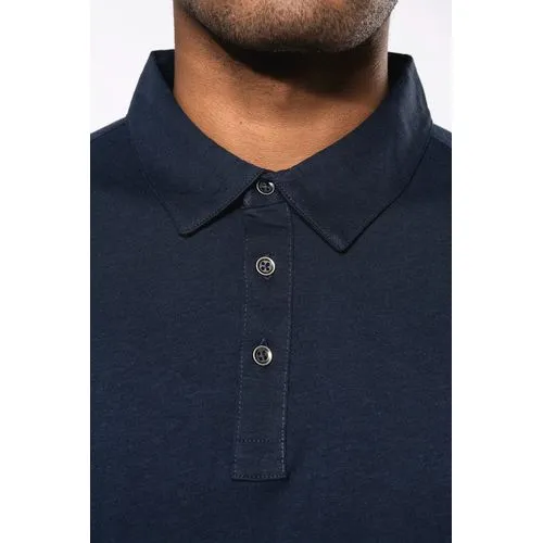 Polo jersey manches longues homme