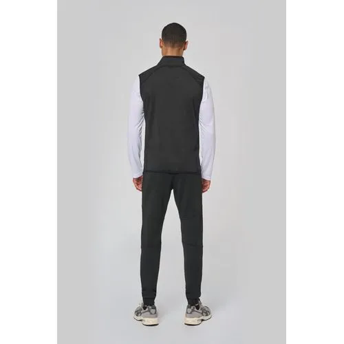 Veste sport bi-matière sans manches unisexe