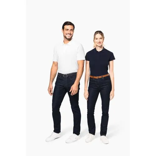 Polo Supima® manches courtes femme