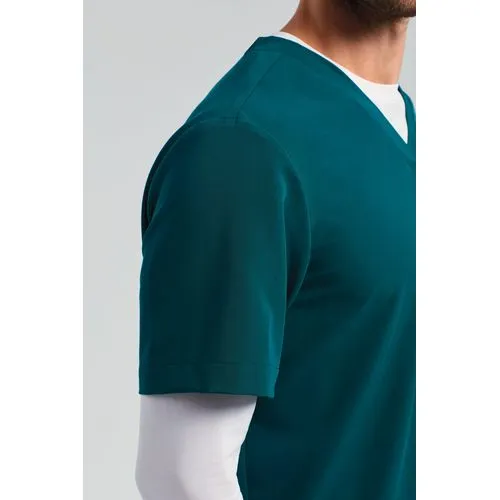 Tunique stretch manches courtes homme