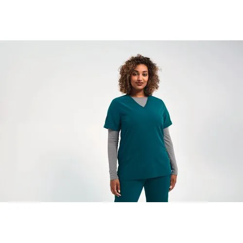 Tunique stretch manches courtes femme