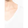 T-shirt Supima® col V manches longues femme