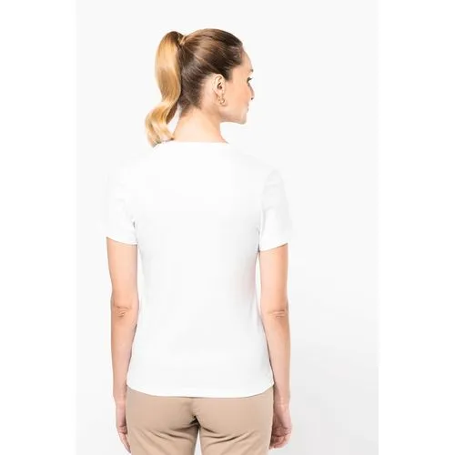 T-shirt Supima® col V manches courtes femme