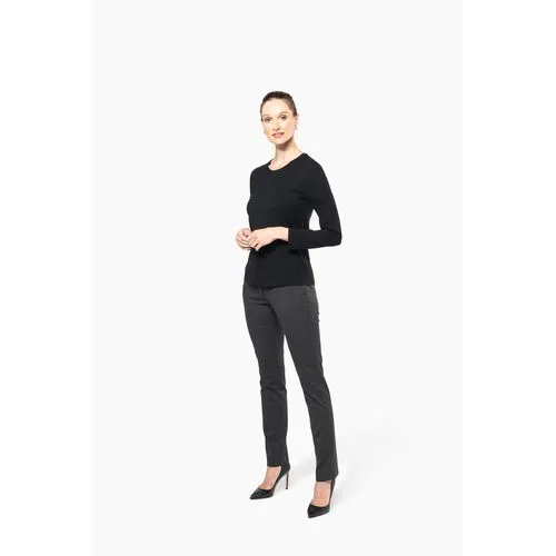 T-shirt Supima® col rond manches longues femme 5 T-shirt Supima® col rond manches longues femme