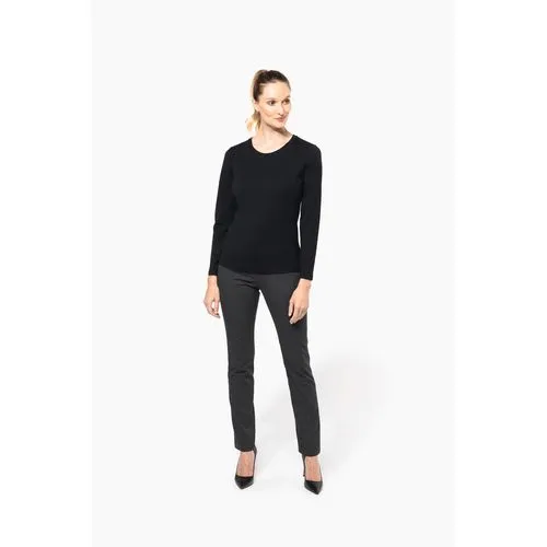 T-shirt Supima® col rond manches longues femme 4 T-shirt Supima® col rond manches longues femme