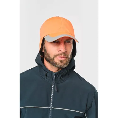 Casquette hiver fluorescente - 6 panneaux