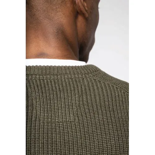 Pull écoresponsable à grosses mailles homme
