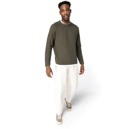 Pull écoresponsable à grosses mailles homme