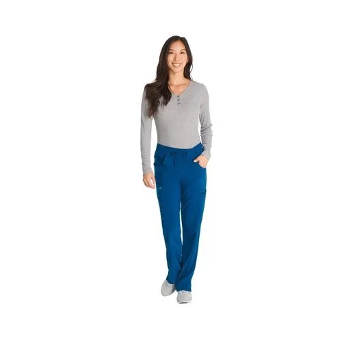Pantalon à taille mi-haute avec cordon de serrage pour femme