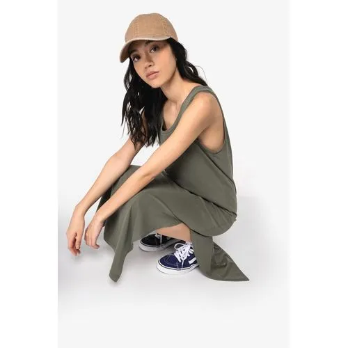 Robe écoresponsable délavée en jersey femme