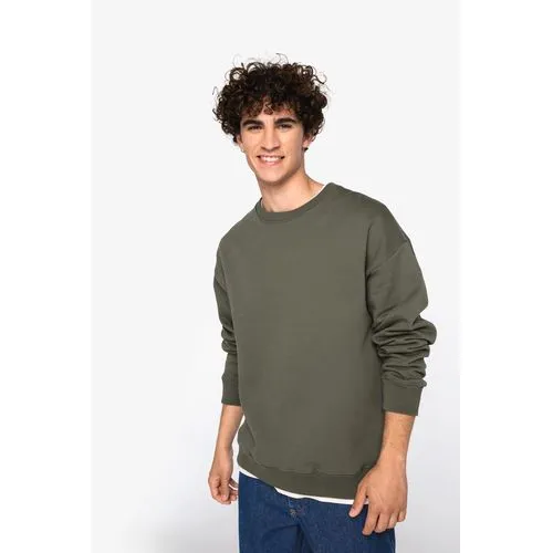 Sweat-shirt écoresponsable à col rond oversize unisexe