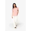 T-shirt écoresponsable manches à revers femme