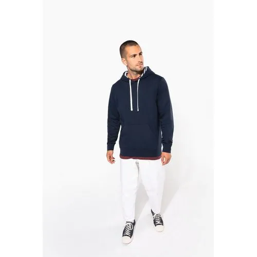 Sweat-shirt à capuche contrastée à motifs unisexe 6 Sweat-shirt à capuche contrastée à motifs unisexe