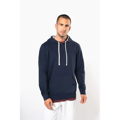 Sweat-shirt à capuche contrastée à motifs unisexe 2 Sweat-shirt à capuche contrastée à motifs unisexe