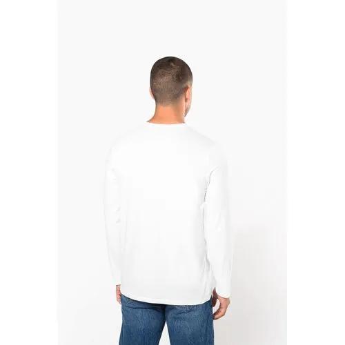 T-shirt col rond manches longues homme