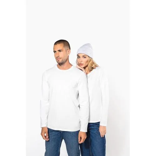 T-shirt col rond manches longues homme