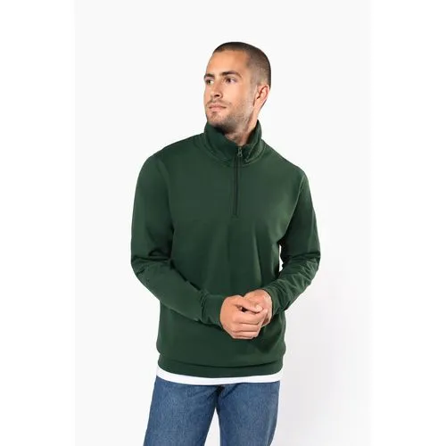 Sweat-shirt col zippé homme