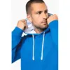 Sweat-shirt capuche contrastée homme