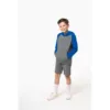 Sweat-shirt capuche bicolore enfant