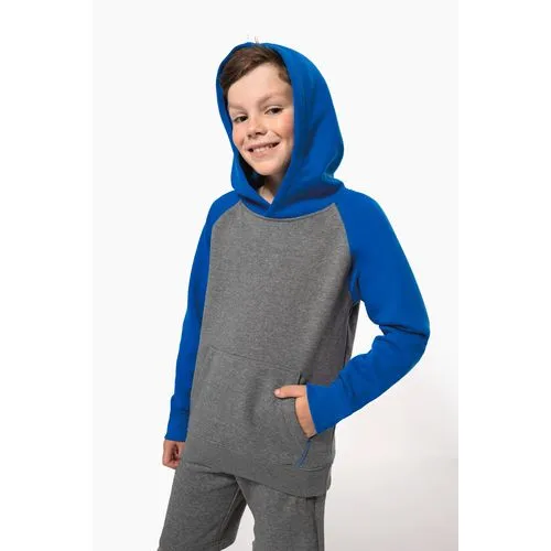 Sweat-shirt capuche bicolore enfant 1 Sweat-shirt capuche bicolore enfant