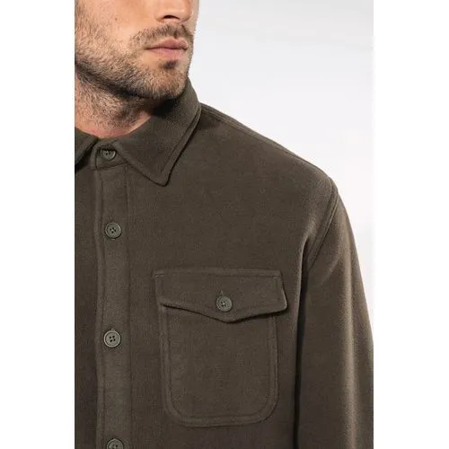 Surchemise polaire doublée sherpa polaire homme
