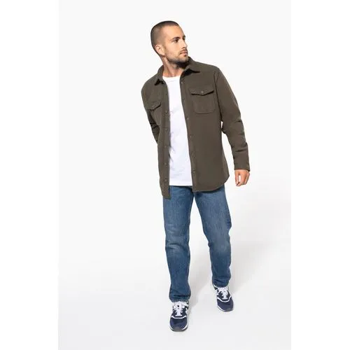 Surchemise polaire doublée sherpa polaire homme