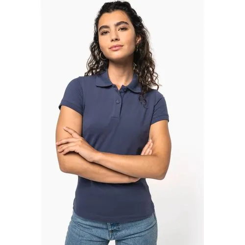 Polo piqué manches courtes femme
