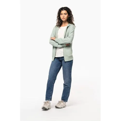 Sweat-shirt french terry écoresponsable zippé à capuche unisexe