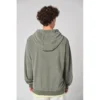Sweat-shirt écoresponsable en éponge zippé à capuche homme