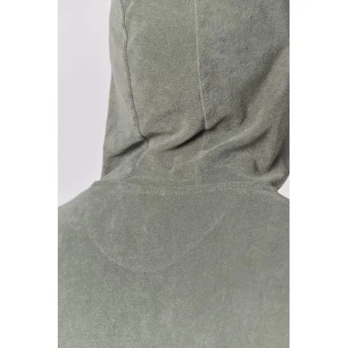 Sweat-shirt écoresponsable en éponge zippé à capuche homme