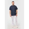 Blouse polycoton avec boutons-pression homme