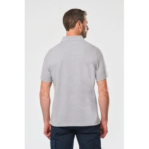 Polo col boutons pression manches courtes homme
