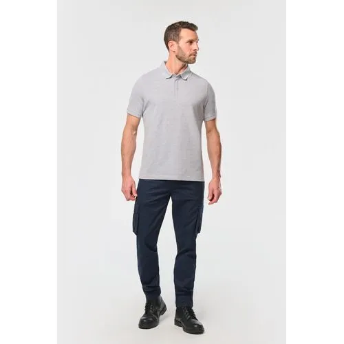 Polo col boutons pression manches courtes homme