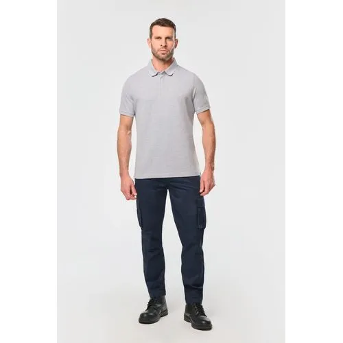 Polo col boutons pression manches courtes homme