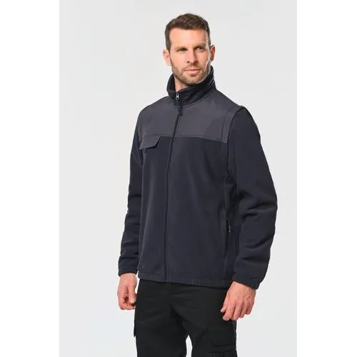 Veste polaire manches amovibles homme