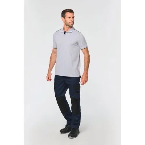 Polo Day To Day contrasté manches courtes homme