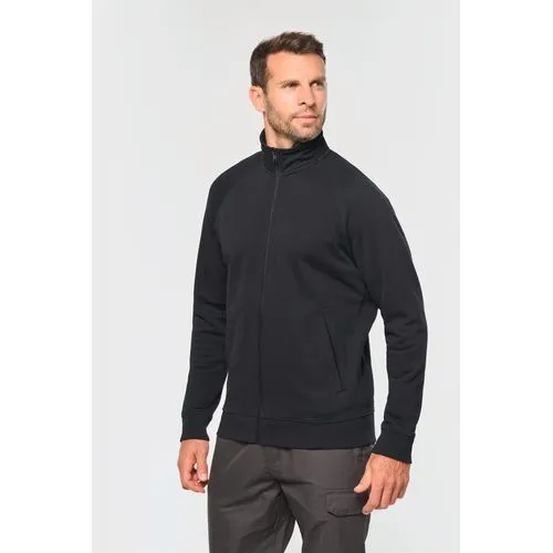 Veste molleton coton manches raglan unisexe