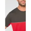 T-shirt bicolore écoresponsable manches courtes unisexe