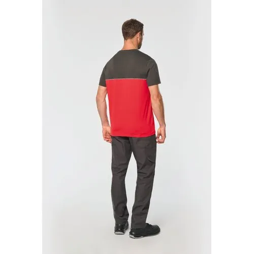 T-shirt bicolore écoresponsable manches courtes unisexe