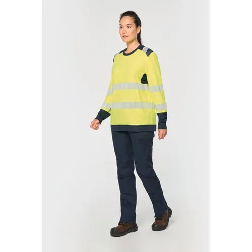 T-shirt de sécurité recyclé col rond manches longues unisexe 13 T-shirt de sécurité recyclé col rond manches longues unisexe