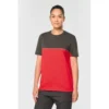 T-shirt bicolore écoresponsable manches courtes unisexe