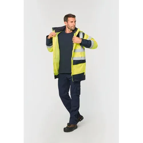 Parka de sécurité recyclée 4 en 1 unisexe