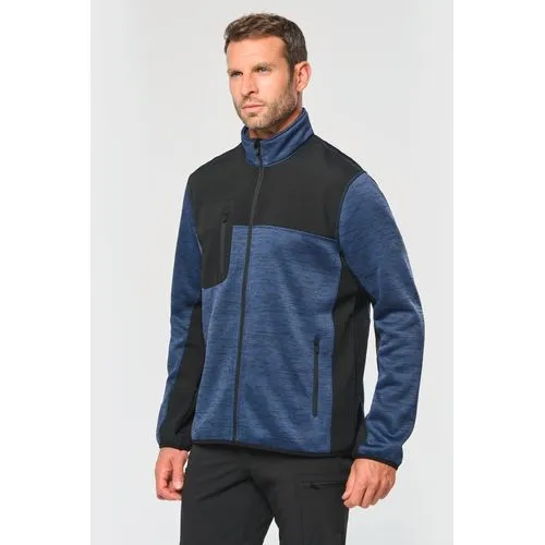 Veste recyclée en polytricot homme