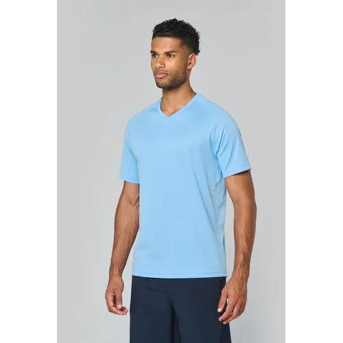 T-shirt de sport manches courtes col v homme
